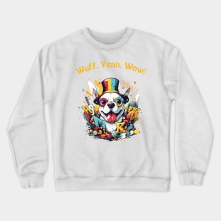 Woofy Adventure - Funny Dog Design Crewneck Sweatshirt